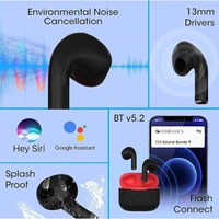 Zebronics Zeb-Sound Bomb 9 Semi Bluetooth v5.2 TWS Earbuds - White - White