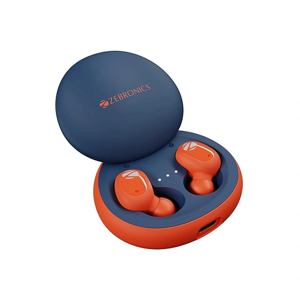 Zebronics Zeb-Sound Bomb N1 True Wireless Earbuds - Orange Navy - Orange Navy