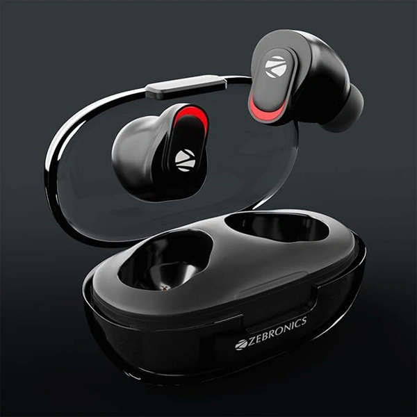 Zebronics Zeb-Sound Bomb N2 TWS Earbuds - Red - Red