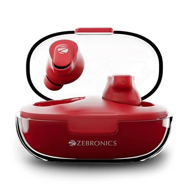 Zebronics Zeb-Sound Bomb N2 TWS Earbuds - Red - Red