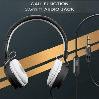Zebronics Zeb-Storm With 1.5 Meter Cable 3.5mm Jack Wired Headphone - Blue - Blue