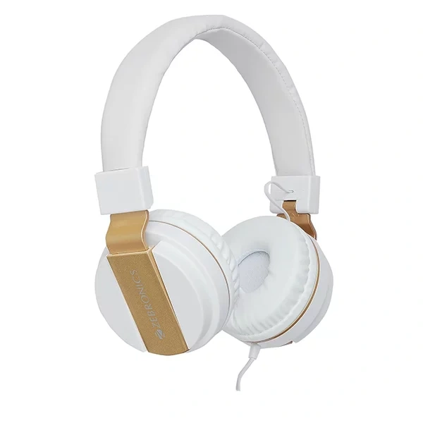 Zebronics Zeb-Storm With 1.5 Meter Cable 3.5mm Jack Wired Headphone - White - White