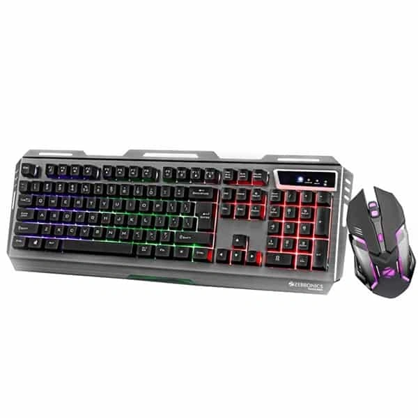 Zebronics Zeb-Transformer Gaming Keyboard and Mouse Combo (USB, Braided Cable) - Black