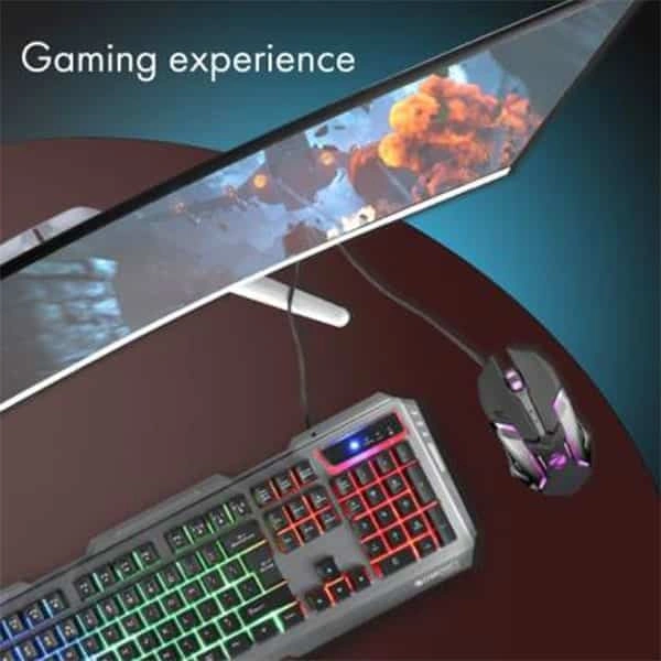 Zebronics Zeb-Transformer Gaming Keyboard and Mouse Combo (USB, Braided Cable) - Black