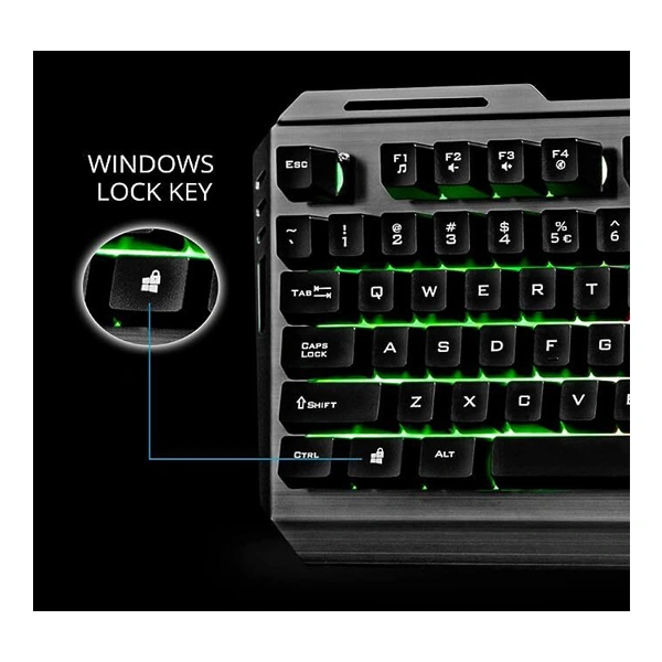 Zebronics Zeb-Transformer Gaming Keyboard and Mouse Combo (USB, Braided Cable) - Black