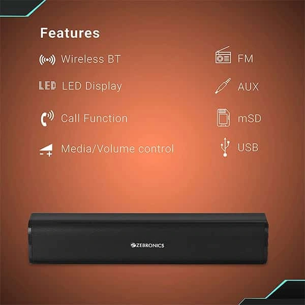 Zebronics Zeb-VITA Plus Bluetooth 16W Portable Bar