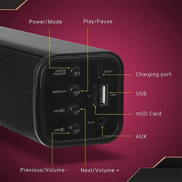 Zebronics Zeb-VITA Plus Bluetooth 16W Portable Bar