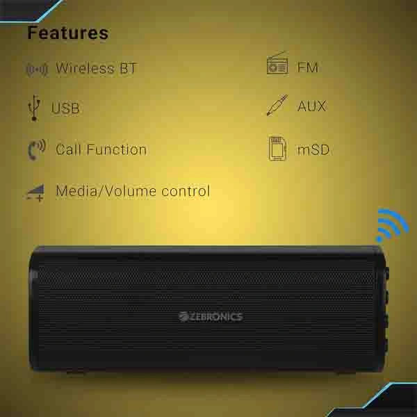 Zebronics Zeb-VITA Wireless Bluetooth 10W Portable Speaker