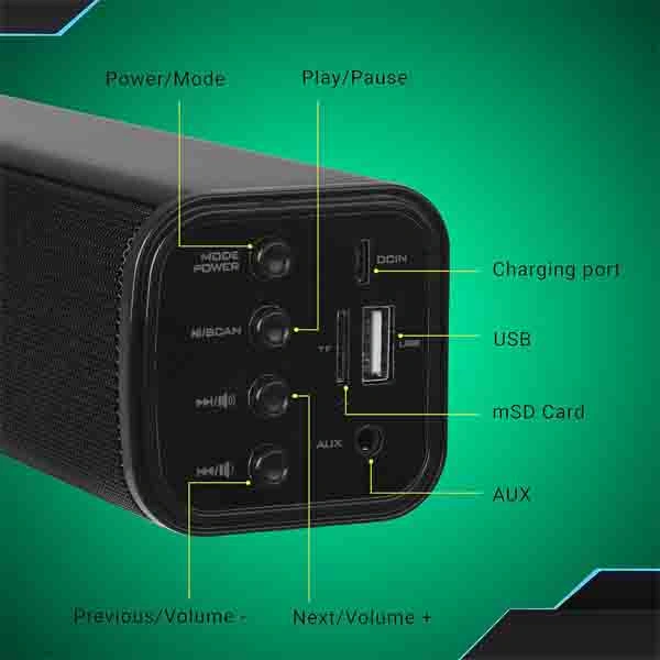 Zebronics Zeb-VITA Wireless Bluetooth 10W Portable Speaker