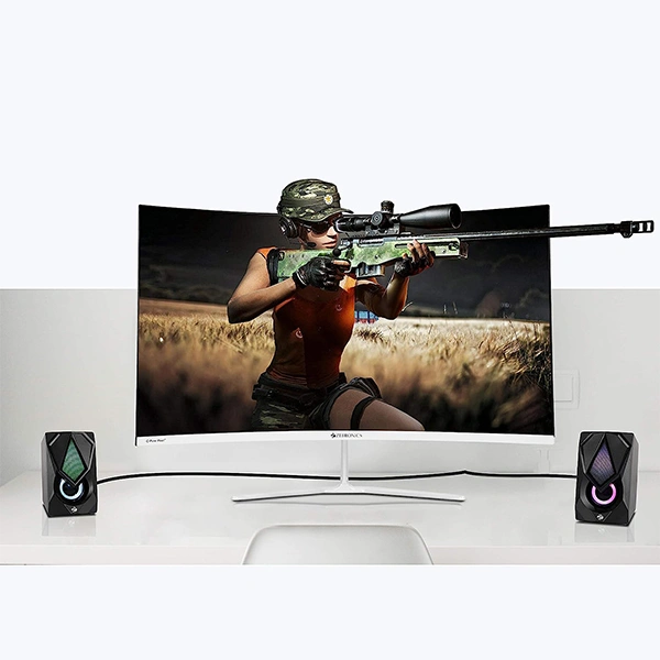 Zebronics Zeb-Warrior II 10 watts 2.0 Multimedia Speaker with RGB Lights