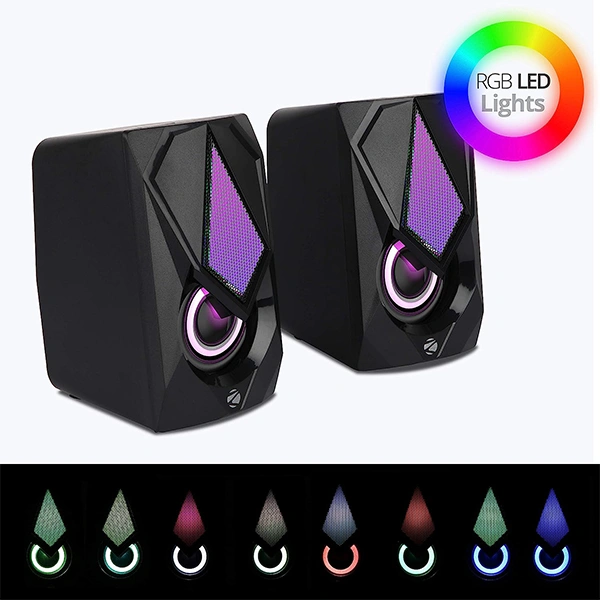 Zebronics Zeb-Warrior II 10 watts 2.0 Multimedia Speaker with RGB Lights