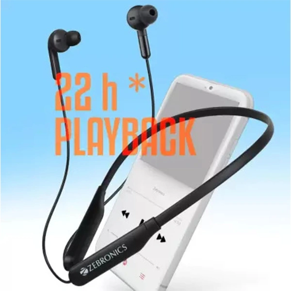 Zebronics Zeb-Yoga 5 Bluetooth Neckband - Black, Blue, Green, Red
