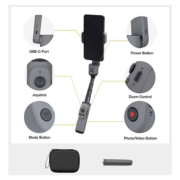 Zhiyun Smooth X Combo Kit with Mini Tripod and Pouch 2-Axis Smartphone Gimbal Stabilizer
