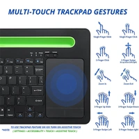 Zoook Fingerpad Wireless Keyboard with Trackpad/Bluetooth Keyboard - White