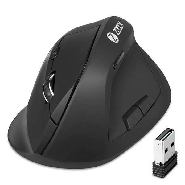 Zoook Infinite Wireless Vertical Ergonomic Mouse - Red - Red