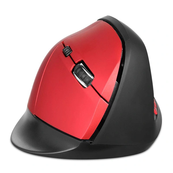 Zoook Infinite Wireless Vertical Ergonomic Mouse - Red - Red