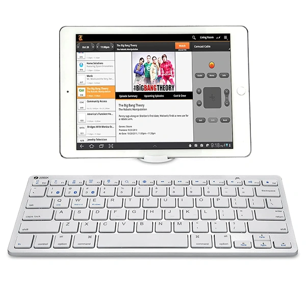 Zoook Magicpad Bluetooth Wireless Multi-Device Keyboard/Slim Design - White