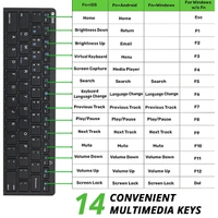 Zoook Magicpad Combo Bluetooth Multi-Device Keyboard & Mouse - White