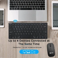 Zoook Magicpad Combo Bluetooth Multi-Device Keyboard & Mouse - White