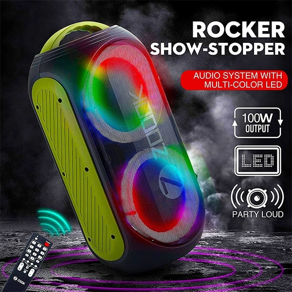 Zoook Rocker Show Stopper 100W Speaker With Two Mics