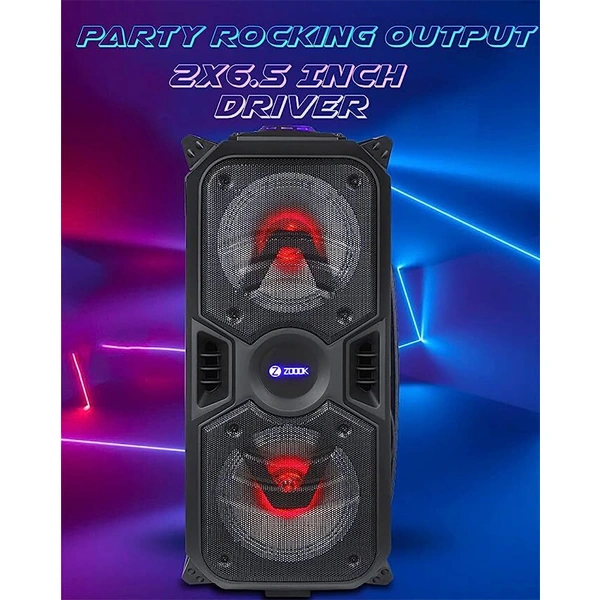 Zoook Rocker Thunder Plus 40W Karaoke Bluetooth Party Speaker