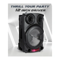 Zoook Rocker Thunder XXL Duet 70W Bluetooth Party Speaker with Dual Wireless Mic/USB - Black