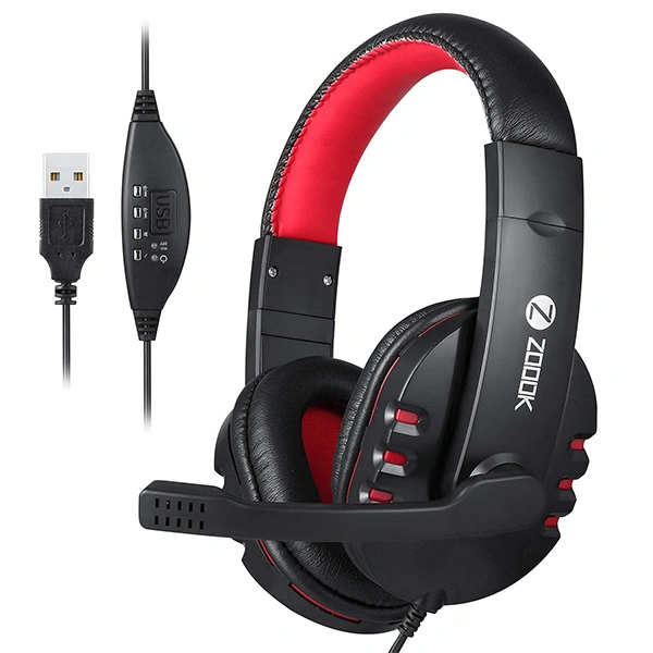 Zoook ZK-Communicate Wired Over Ear Headphone with Mic - White