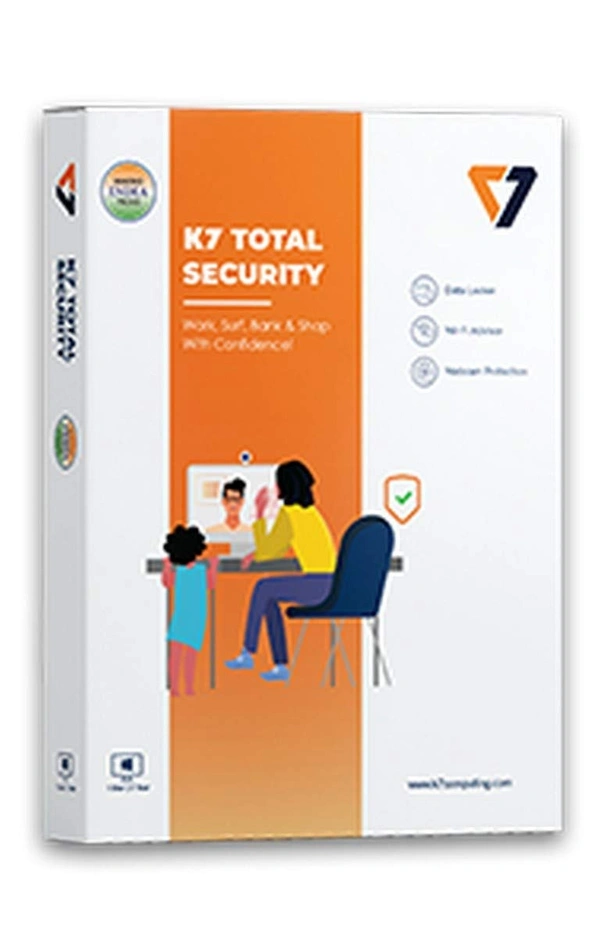 K7 2022 1 PC 1 Year Total Security (Email Delivery - No CD)  (Standard Edition)
