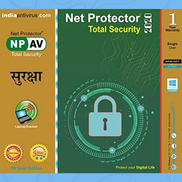Net Protector 2022 1 PC 1 Year Total Security (Email Delivery - No CD)  (Standard Edition)