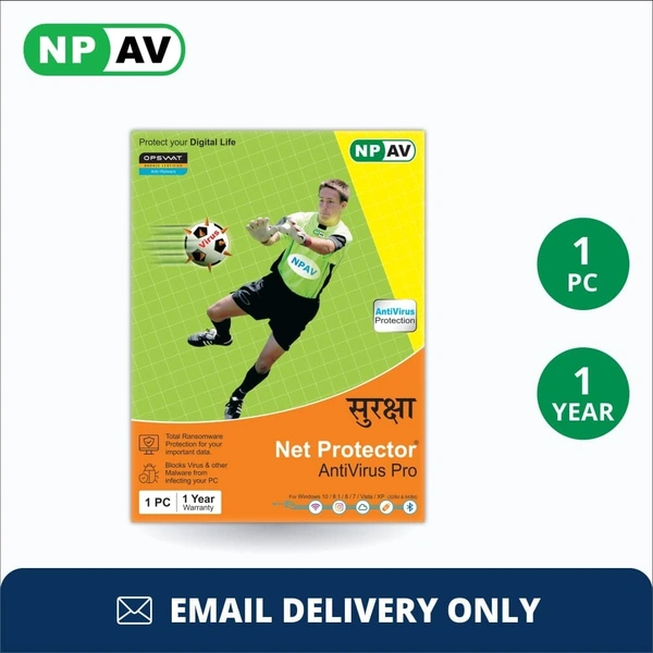 Net Protector 2022 1 PC 1 Year Anti-virus (Email Delivery - No CD)  (Standard Edition)