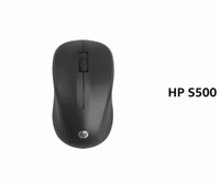 HP S500 Wireless Optical Mouse  (2.4GHz Wireless, Black)