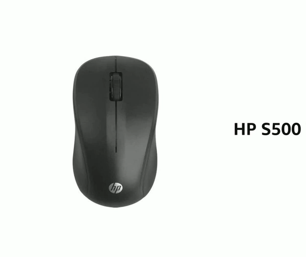 HP S500 Wireless Optical Mouse  (2.4GHz Wireless, Black)