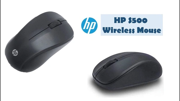 HP S500 Wireless Optical Mouse  (2.4GHz Wireless, Black)