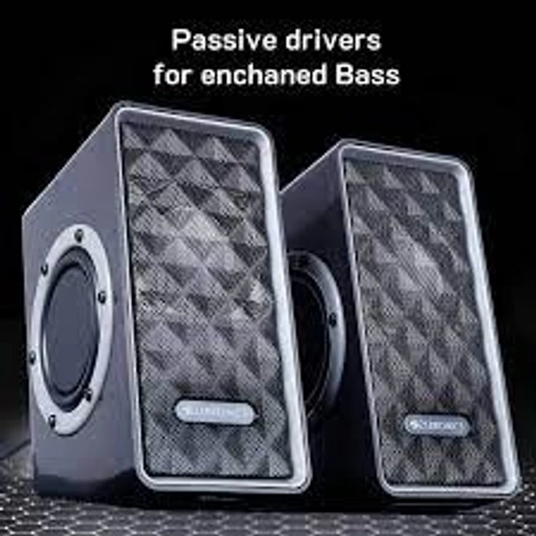 ZEBRONICS ZEB-S990 Laptop/Desktop Speaker  (Black, 2.0 Channel) - Black