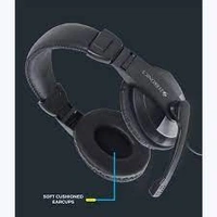 ZEBRONICS ZEB-200HM HEADPHONE WITH MIC Wired Headset  (Black, On the Ear)