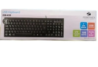 ZEBRONICS Zeb K35 Wired USB Desktop Keyboard  (Black) - Black