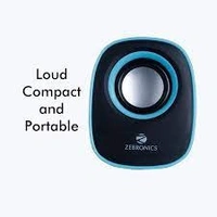 ZEBRONICS ZEB - PEBBLE NEW Laptop/Desktop Speaker  (Green, 2.0 Channel)