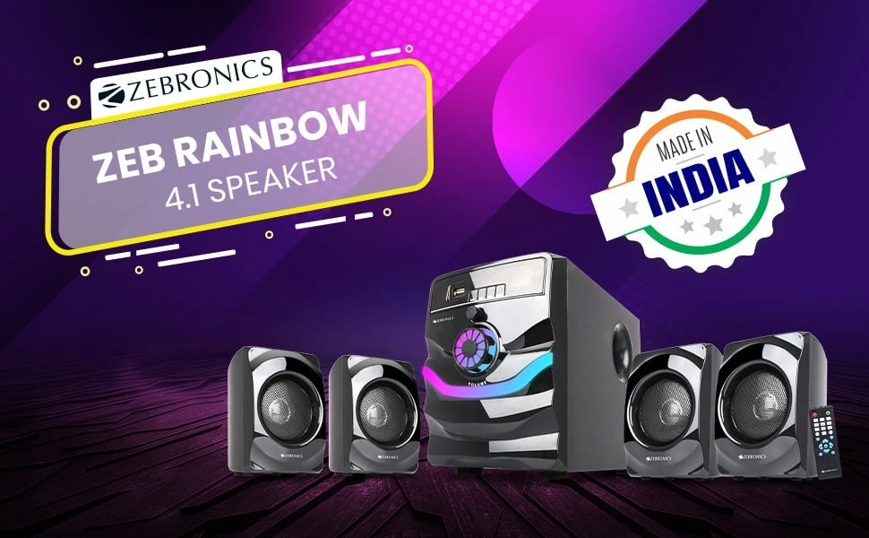 ZEBRONICS Zeb-Rainbow 20 W Bluetooth Home Theatre (Black, Channel)