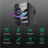 ZEBRONICS Zeb-Rainbow 20 W Bluetooth Home Theatre  (Black, 4.1 Channel)