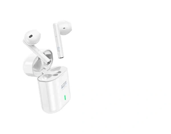 KDM W4 TWS 20 H music Time Wireless Earphone Bluetooth Headset  (White, True Wireless)