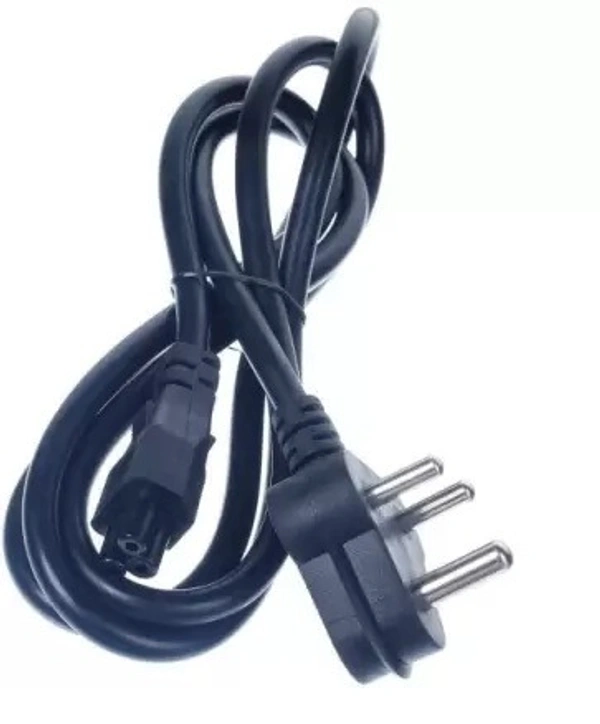 Ranz Power Cord 1.5 m Power Cable for Laptop Charger Adapter  (Compatible with Laptop Charger, Black) - Black