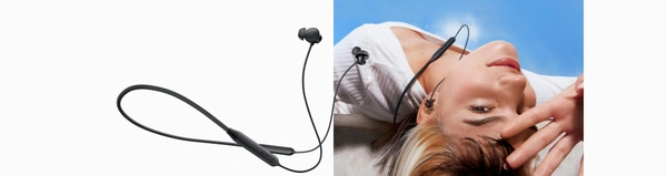 ONEPLUS OnePlus Bullets Wireless Z2 with Fast Charge, 30 Hrs Battery Life, Earphones with mic Bluetooth Headset  (Magico Black, In the Ear) - Bright Red
