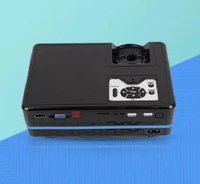 ZEBRONICS ZEB-LP2000M (2000 lm / Wireless / Remote Controller) Miracast||Built in Speaker Projector  (Black, Blue) - Black
