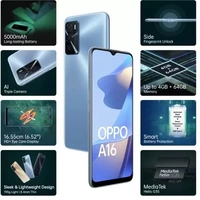 oppo OPPO A16 (Pearl Blue, 64 GB)  (4 GB RAM) - Black, 64gb, 4gb
