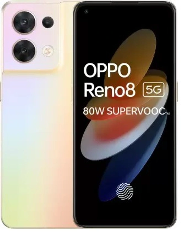 OPPO Reno8 5G (Shimmer Gold, 128 GB)  (8 GB RAM) - Black, 128GB, 8GB