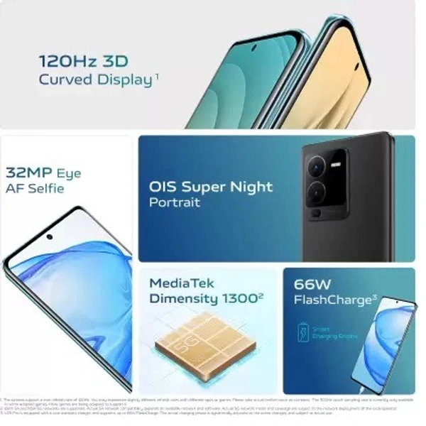 vivo V25 Pro 5G (PURE BLACK, 256 GB)  (12 GB RAM) - Pure Black, 256GB, 12GB