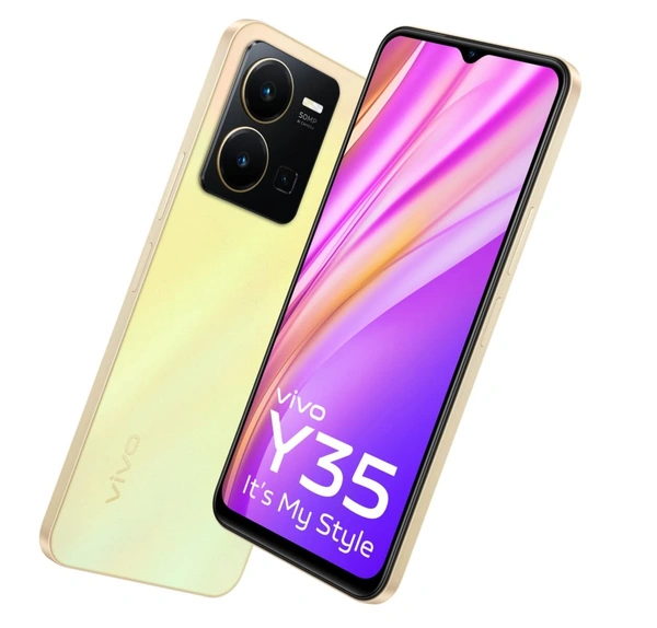 VIVO  vivo Y35 (Dawn Gold, 128 GB)  (8 GB RAM) - Dawn Gold, 128GB, 8GB