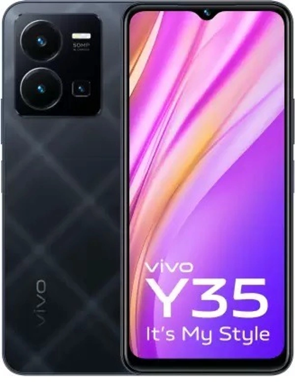 VIVO  vivo Y35 (Agate Black, 128 GB)  (8 GB RAM) - Agate Black, 128GB, 8GB
