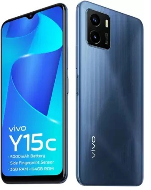 VIVO vivo Y15c (Mystic Blue, 64 GB)  (3 GB RAM) - Mystic Blue, 64GB, 3GB