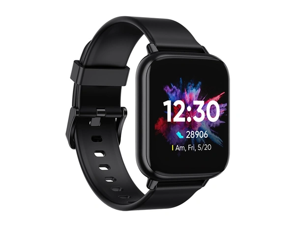 realme DIZO Watch 2 (by realme TechLife)  (White Strap, Free Size) - Black